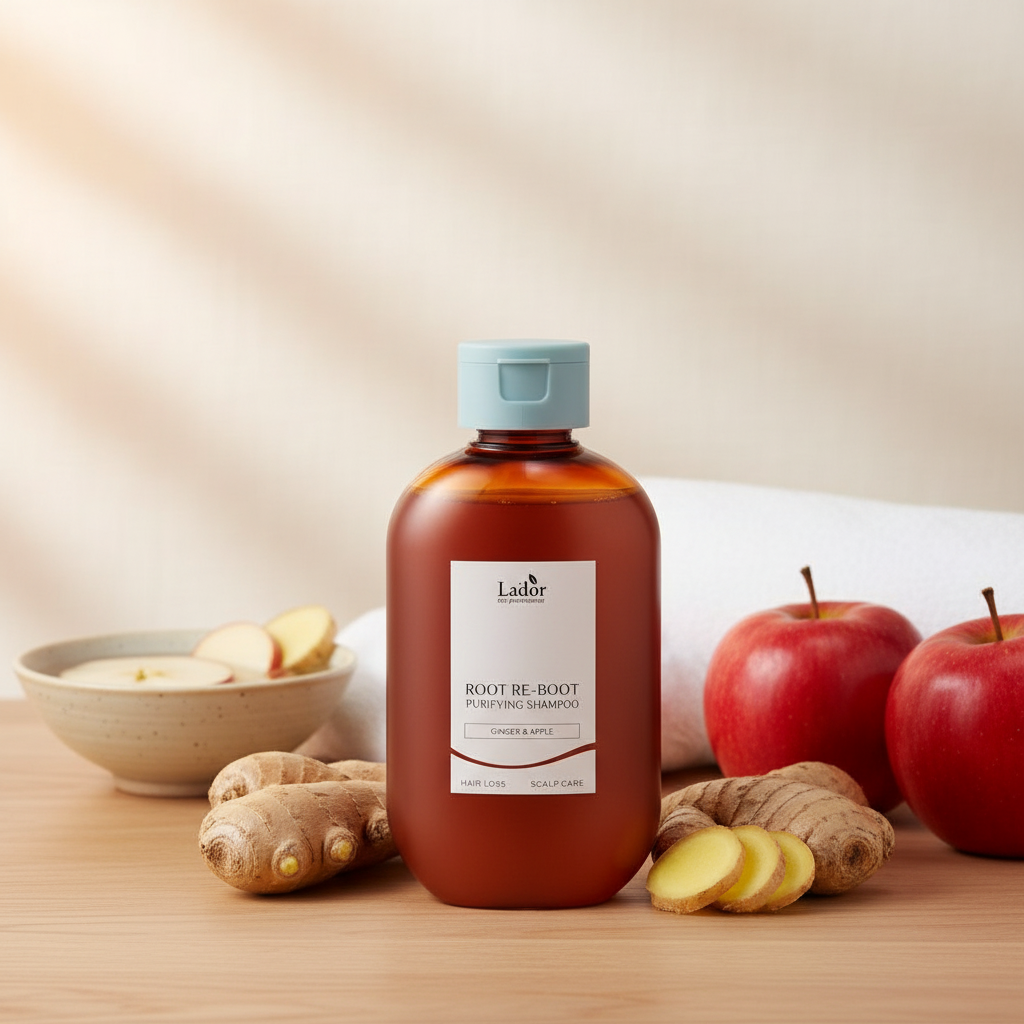 Lador - Root Re-Boot Purifying Shampoo Ginger and Apple - Čisticí šampon proti vypadávaní vlasů s výtažkem ze zázvoru a jablka - 300 ml