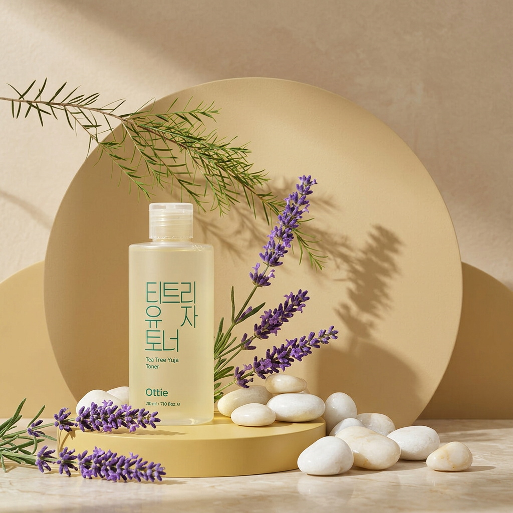 OTTIE - Tea Tree Yuja Toner - Pleťové tonikum s tea tree a citronem yuja - 210 ml