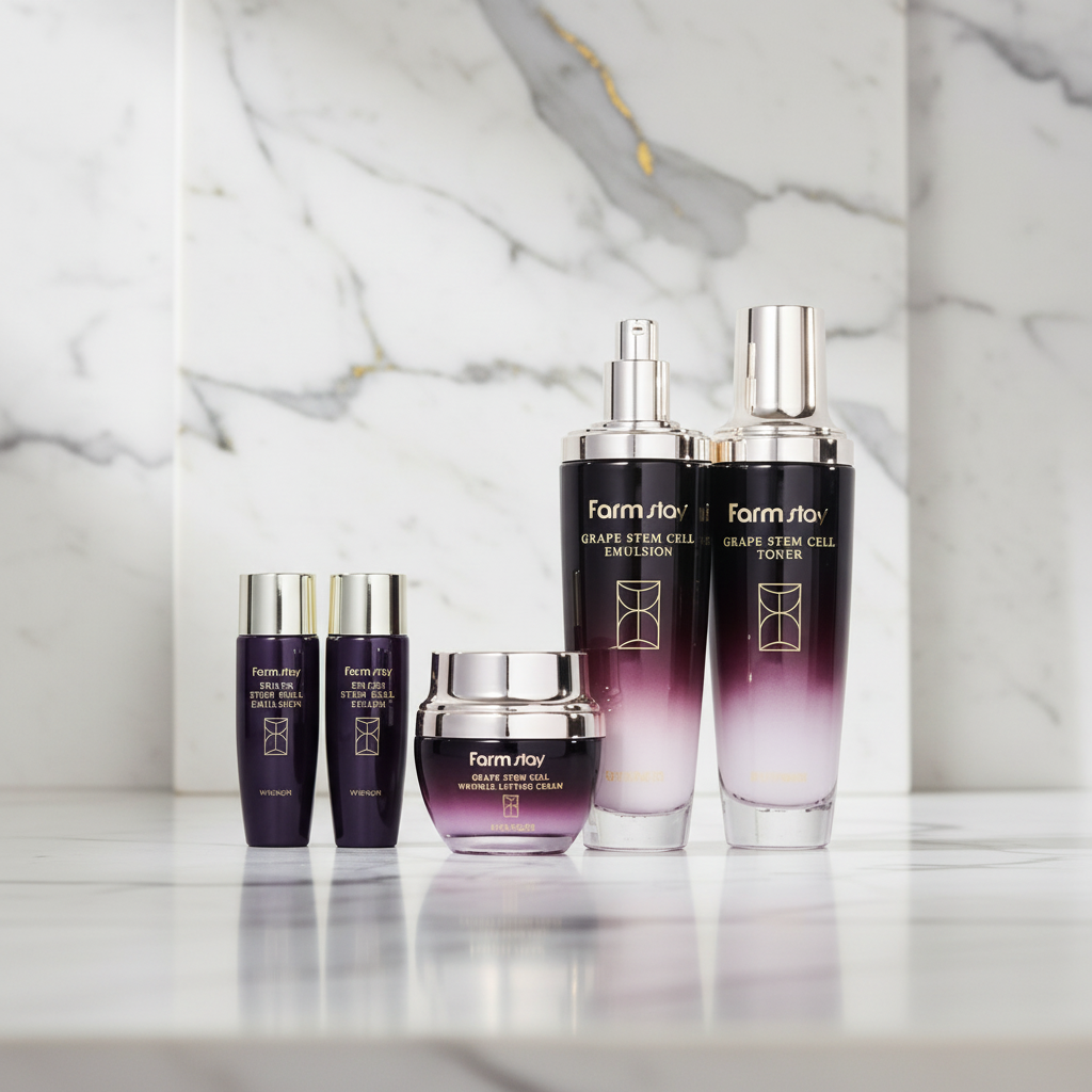 Farm Stay - Grape Stem Cell Skin Care 3 Set - Set produktů s hroznovými kmenovými buňkami