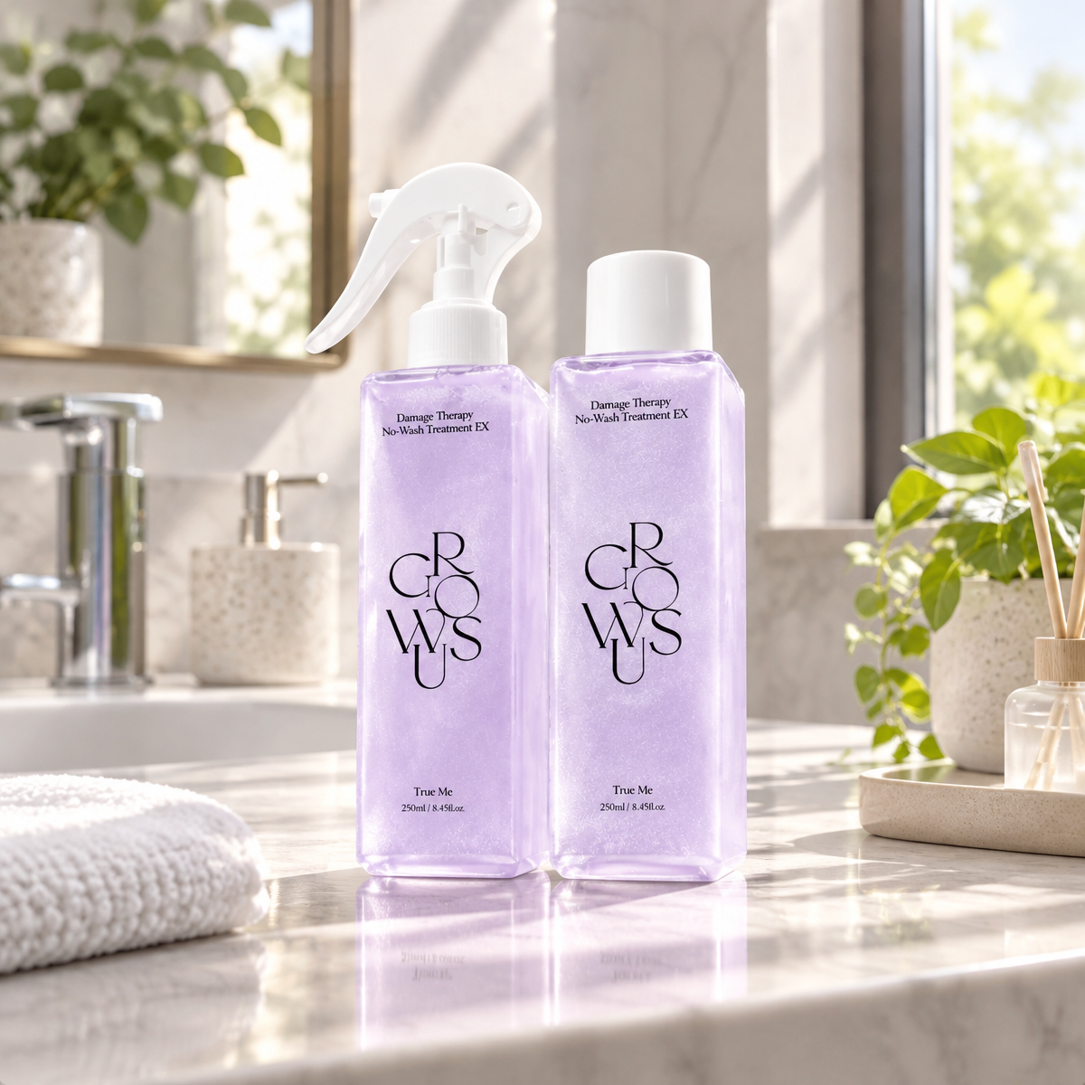 GROWUS - Damage Therapy No-Wash Treatment EX - Intenzivním bezoplachová kůra na poškozené vlasy - TRUE ME - 250 ml