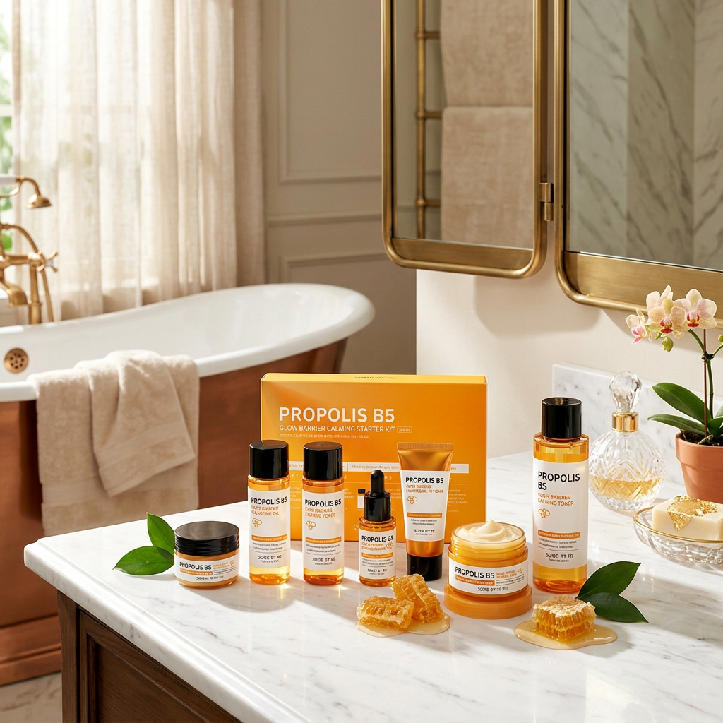 SOME BY MI - Propolis B5 Glow Barrier Calming Starter Kit - Sada produktů s propolisem