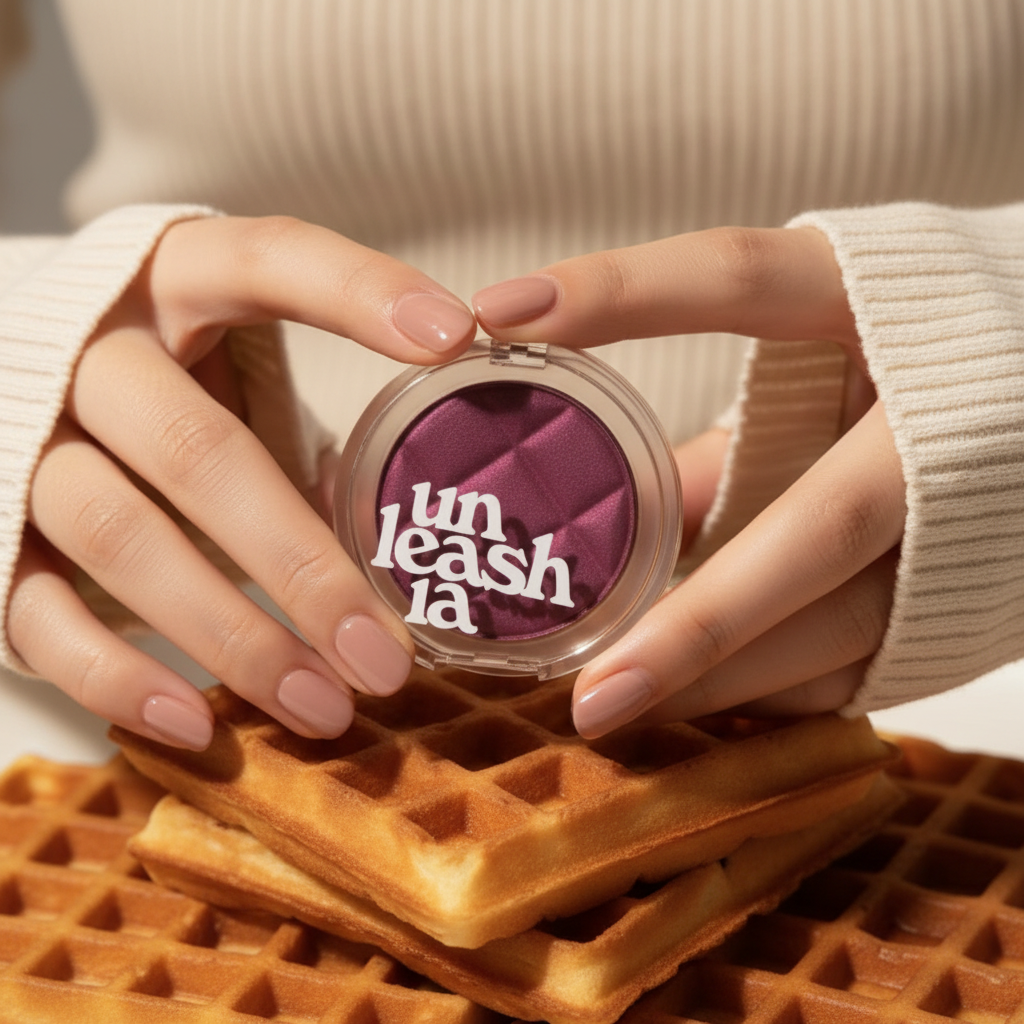 UNLEASHIA - Dough Dough Waffle Blush No. 3 Jammy Grape - Waffle tvářenka No. 3 Jammy Grape - 7 g