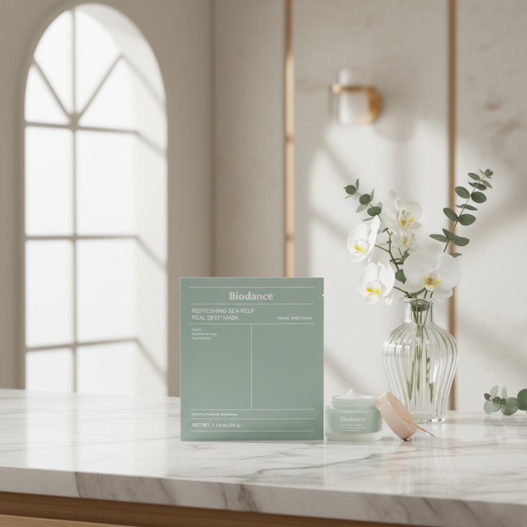 BIODANCE - Refreshing Sea Kelp Real Deep Mask - Zklidňuící a hydratační pleťová maska - 1ks/ 34g