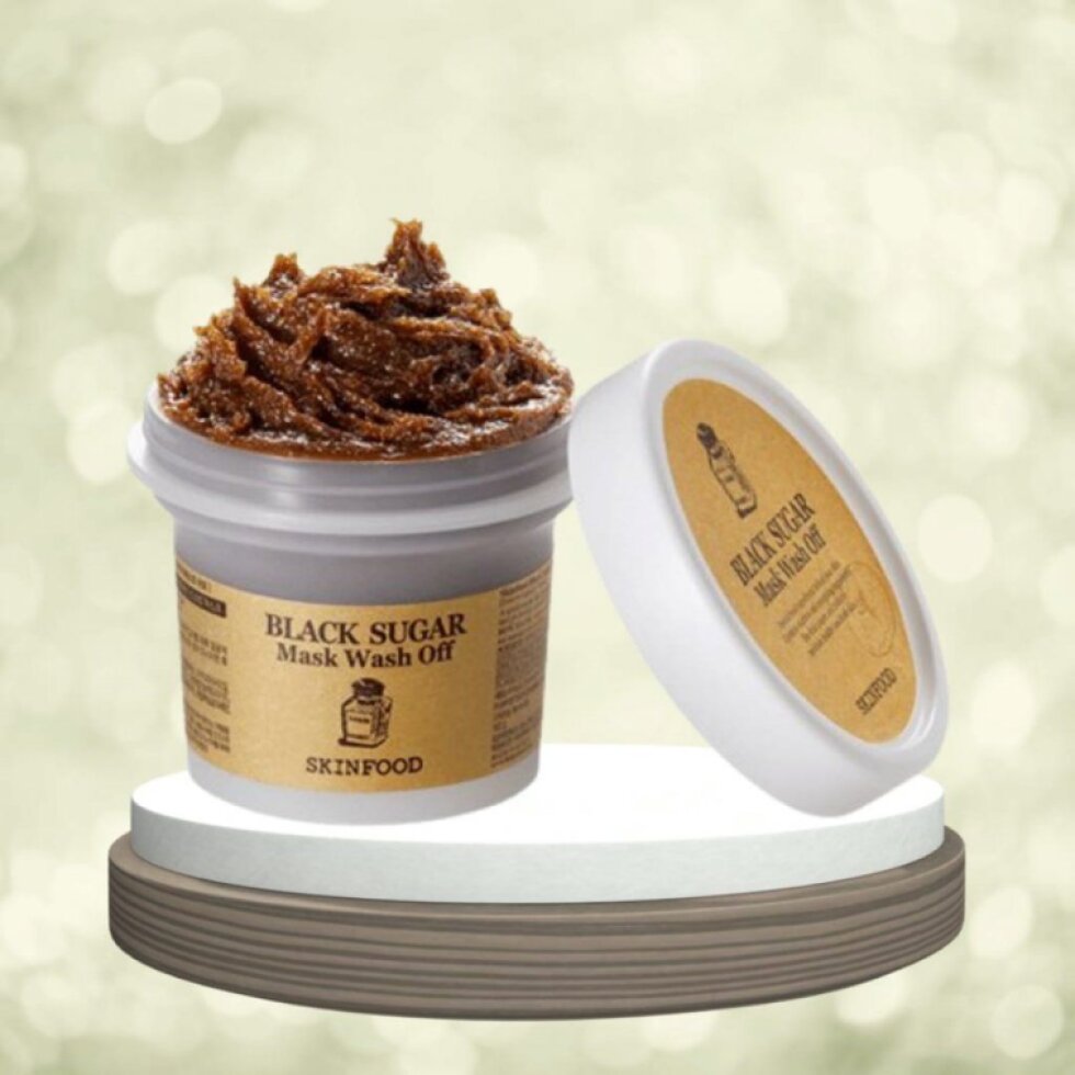 SKINFOOD - Black Sugar Mask Wash Off - Maska z černého cukru s exfoliačním účinkem - 100 g