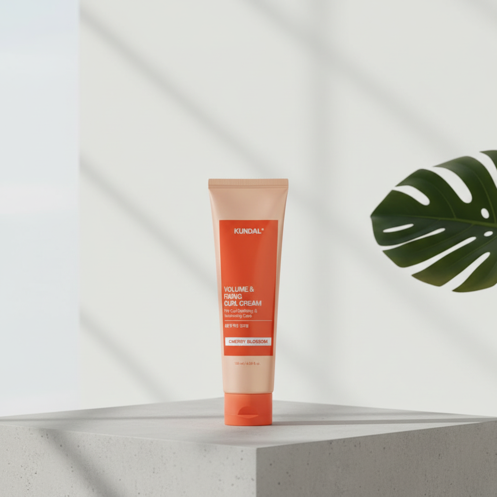 Kundal Volume & Fixing Curl Cream - Přípravek pro dodání objemu a fixaci vln WEDING BOUQUER - 130 ml