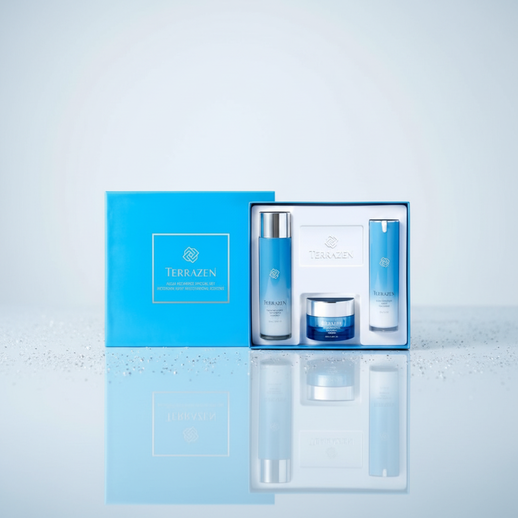 TERRAZEN - Aqua Recharge Special Set - Dárkový set hydratační řady - 3 ks