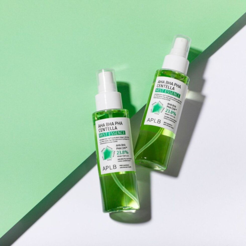 APLB - AHA BHA PHA Centella Mist Essence - Multifunkční mléčná essence s centelou a kyselinami - 105 ml