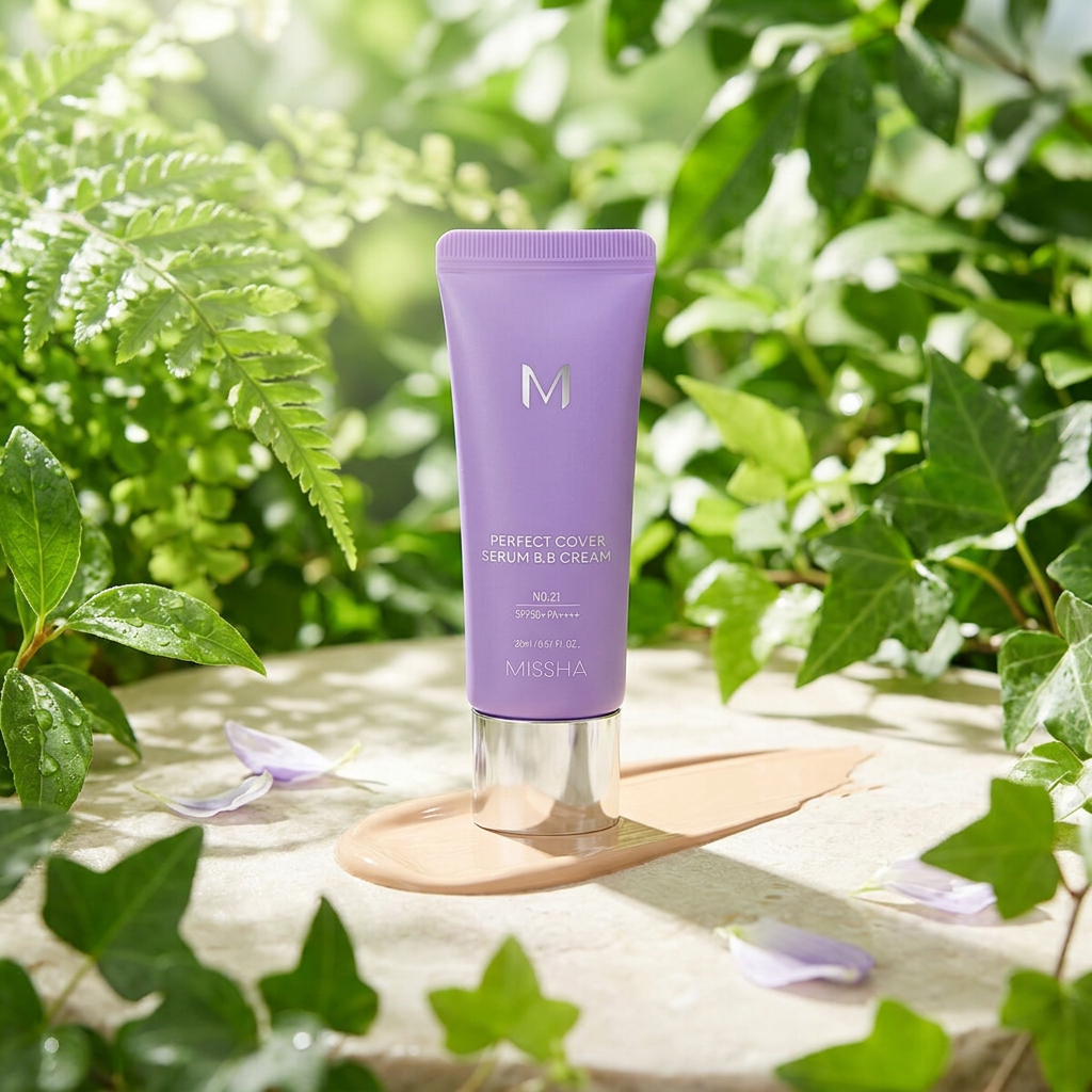 MISSHA - Perfect Cover Serum BB Cream SPF50+ PA++++ - Pečující BB sérum s SPF #21 Light Beige - 50 ml