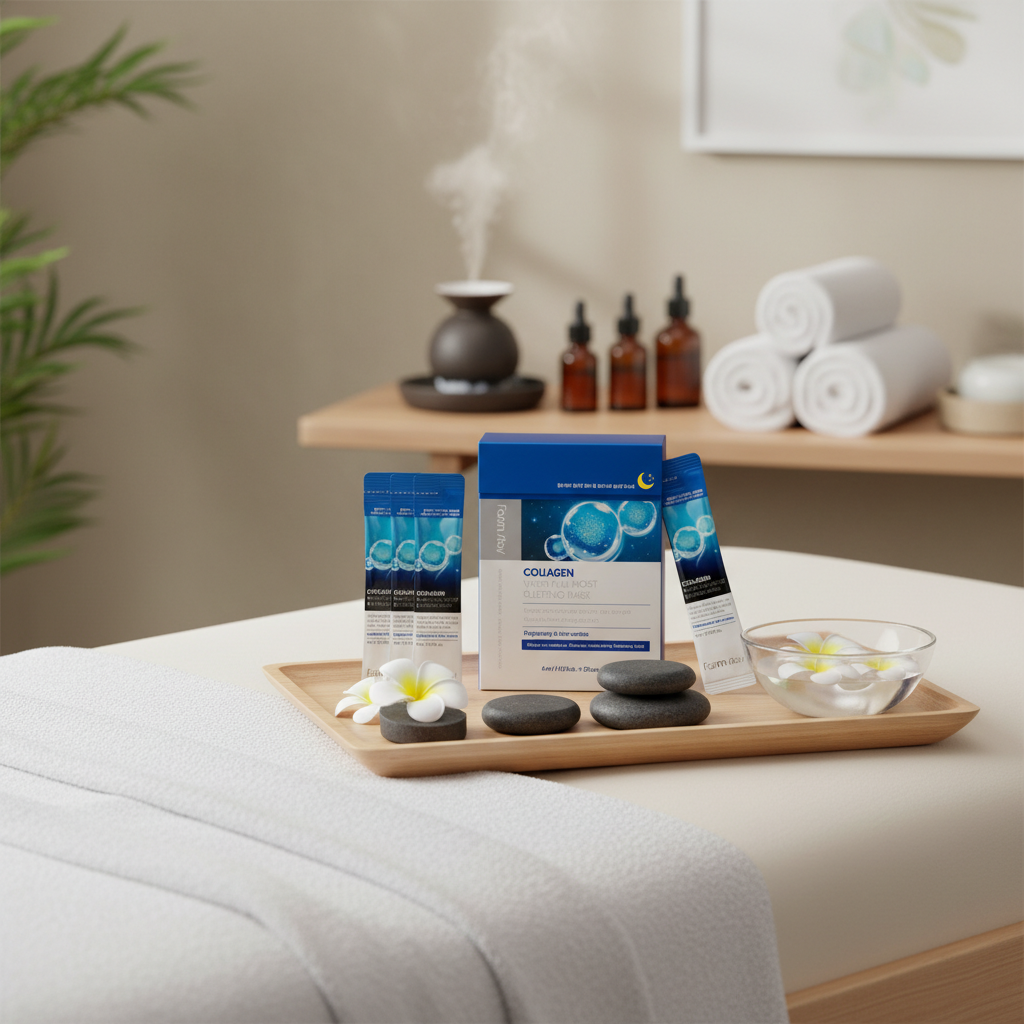 Farm Stay - Collagen Water Full Moist Sleeping Mask - Hydratační kolagenová noční maska - 20 ks