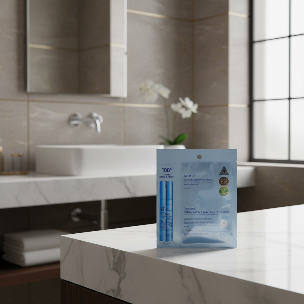 VT - Hydrop Reedle Shot 100hl 2 Step Watery Mask - Hydratační hydrogelová maska - 27 g + 1,5 g