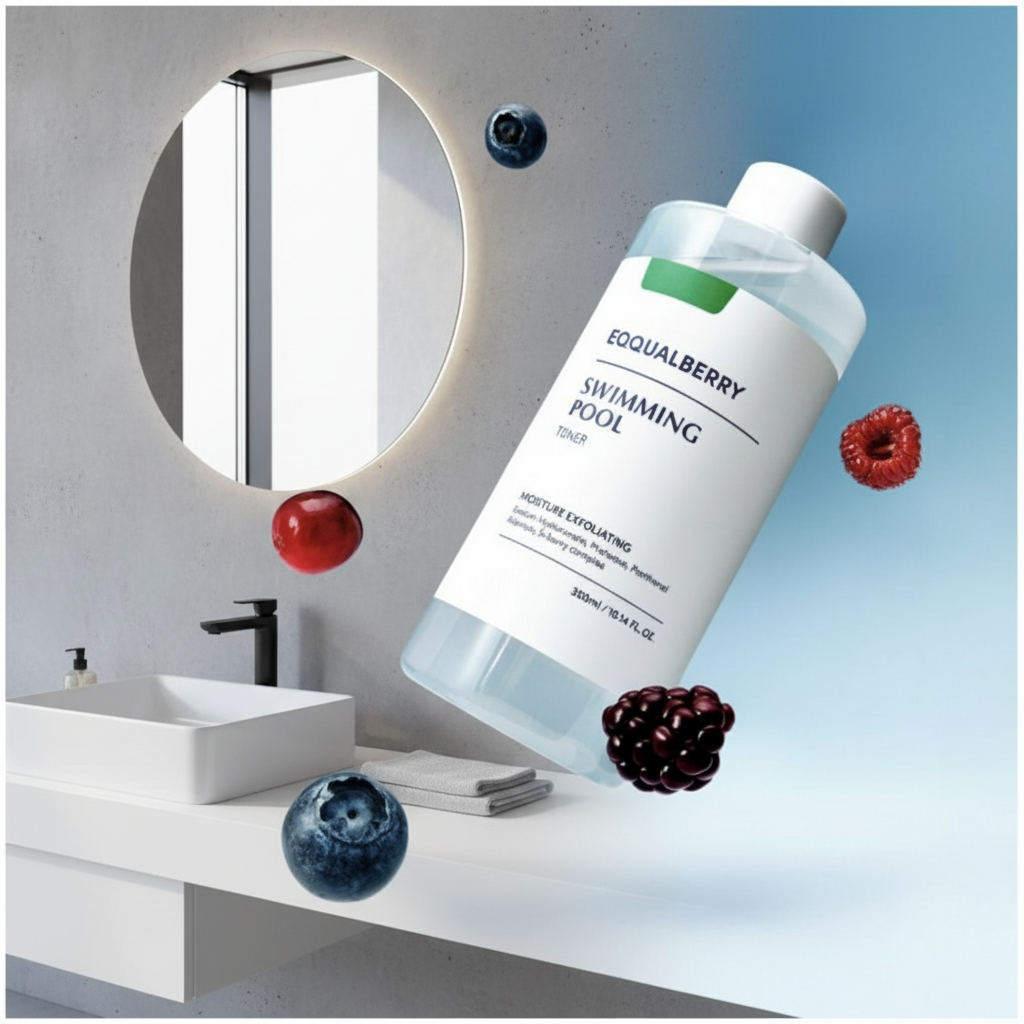 EQQUALBERRY - Swimming Pool Daily Facial Toner - Osvěžující denní tonikum - 300ml