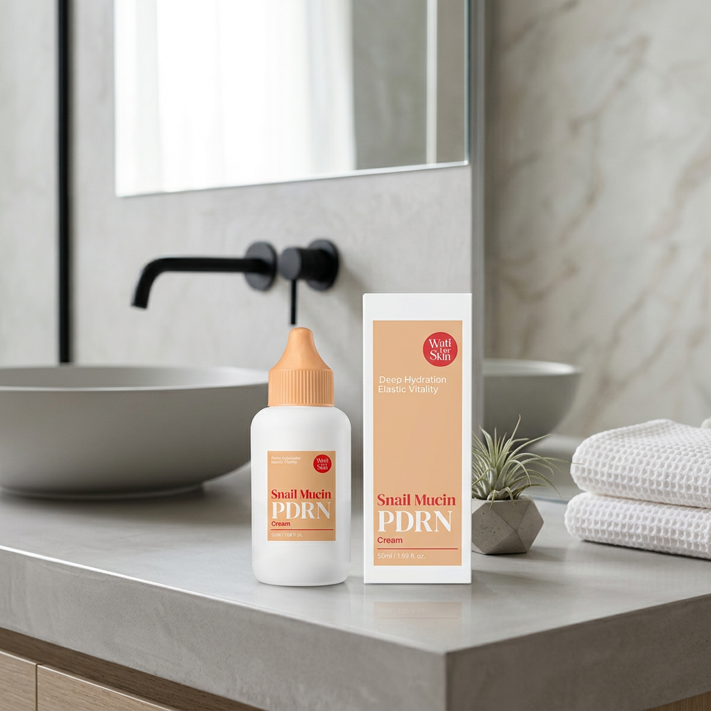 WATI FOR SKIN - Snail Mucin PDRN Cream - Regenerační pleťový krém se šnečím mucinem a PDRN - 50 ml