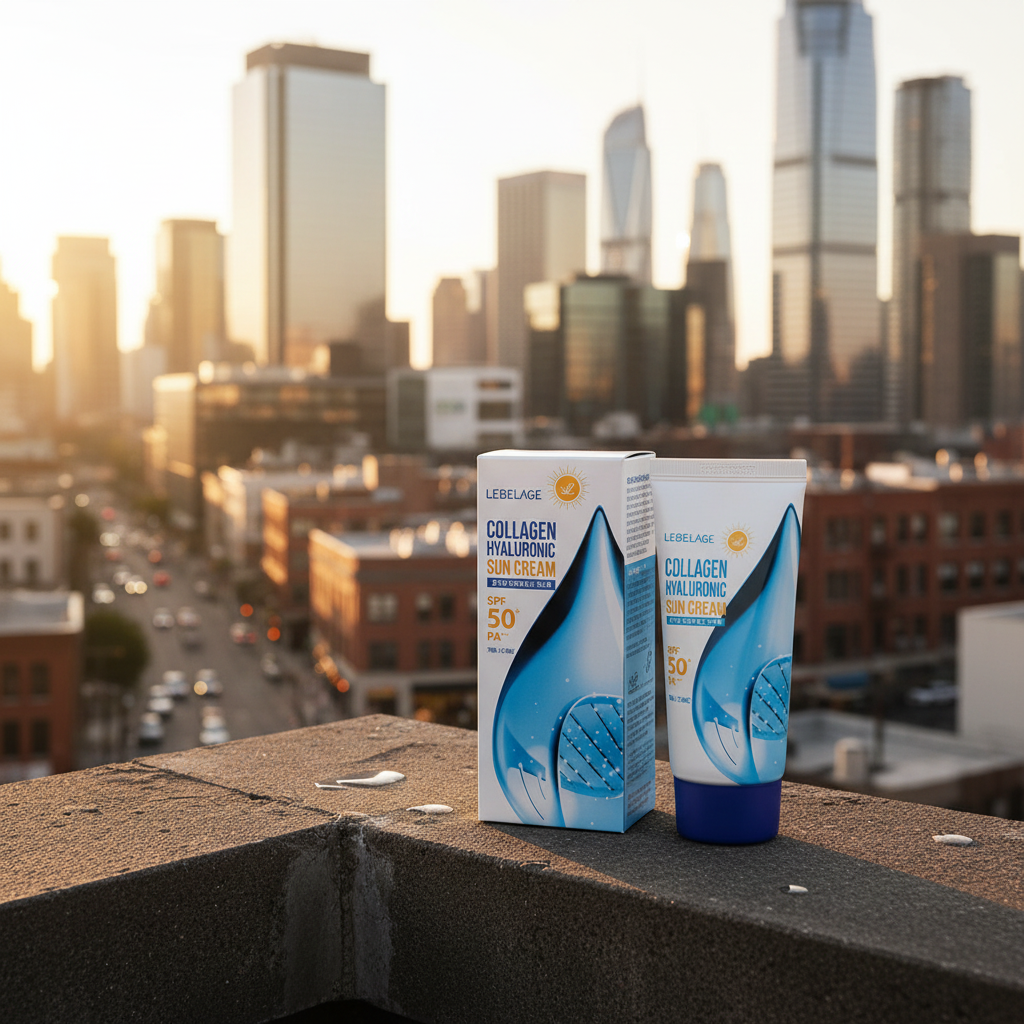 LEBELAGE - Collagen Hyauronic Sun Cream (SPF50+/PA+++) - Pečující SPF s kolagenem a kyselinou hyaluronovou - 70 ml