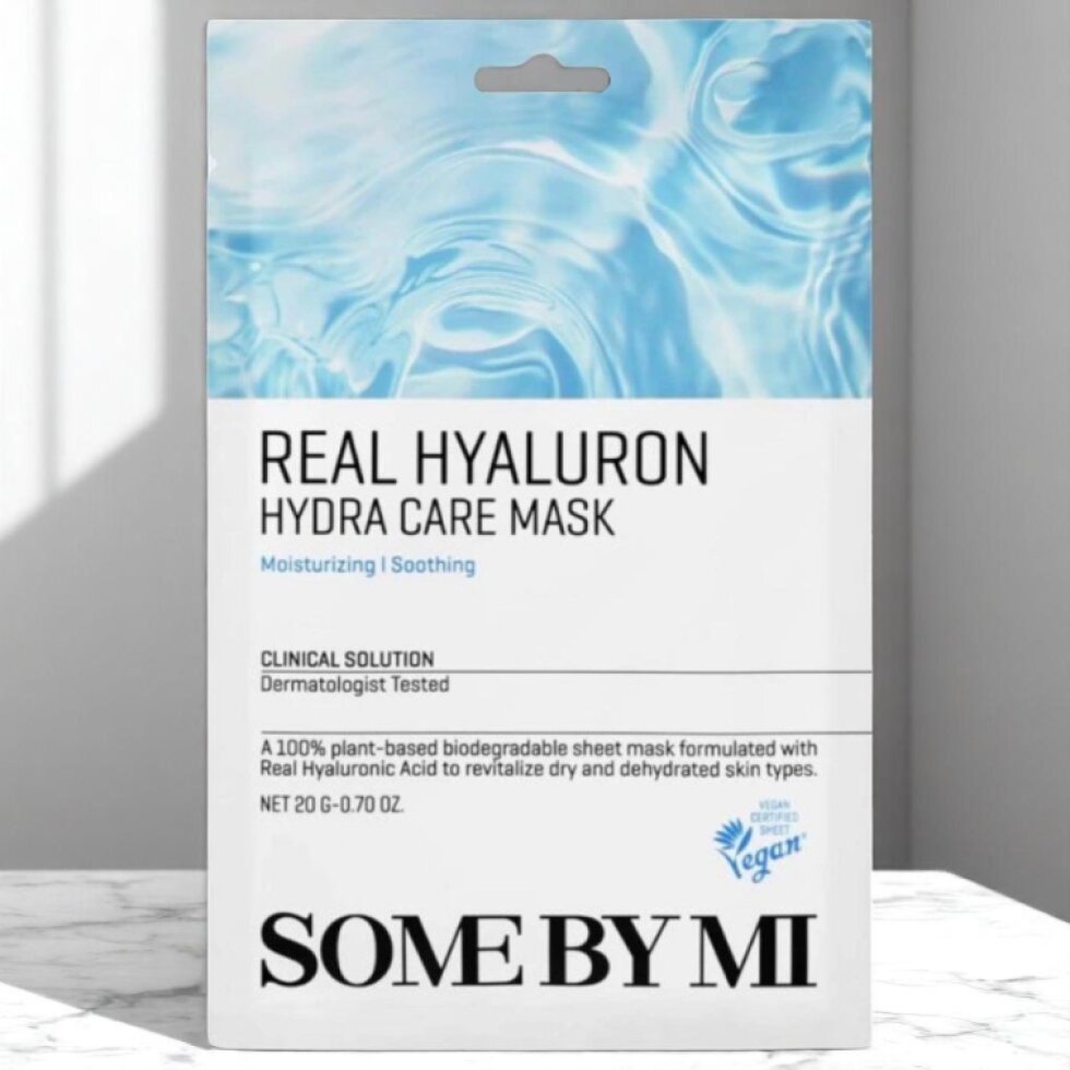 SOME BY MI - Real Hyaluron Hydra Care Mask - Hydratační plátýnková maska - 20 g