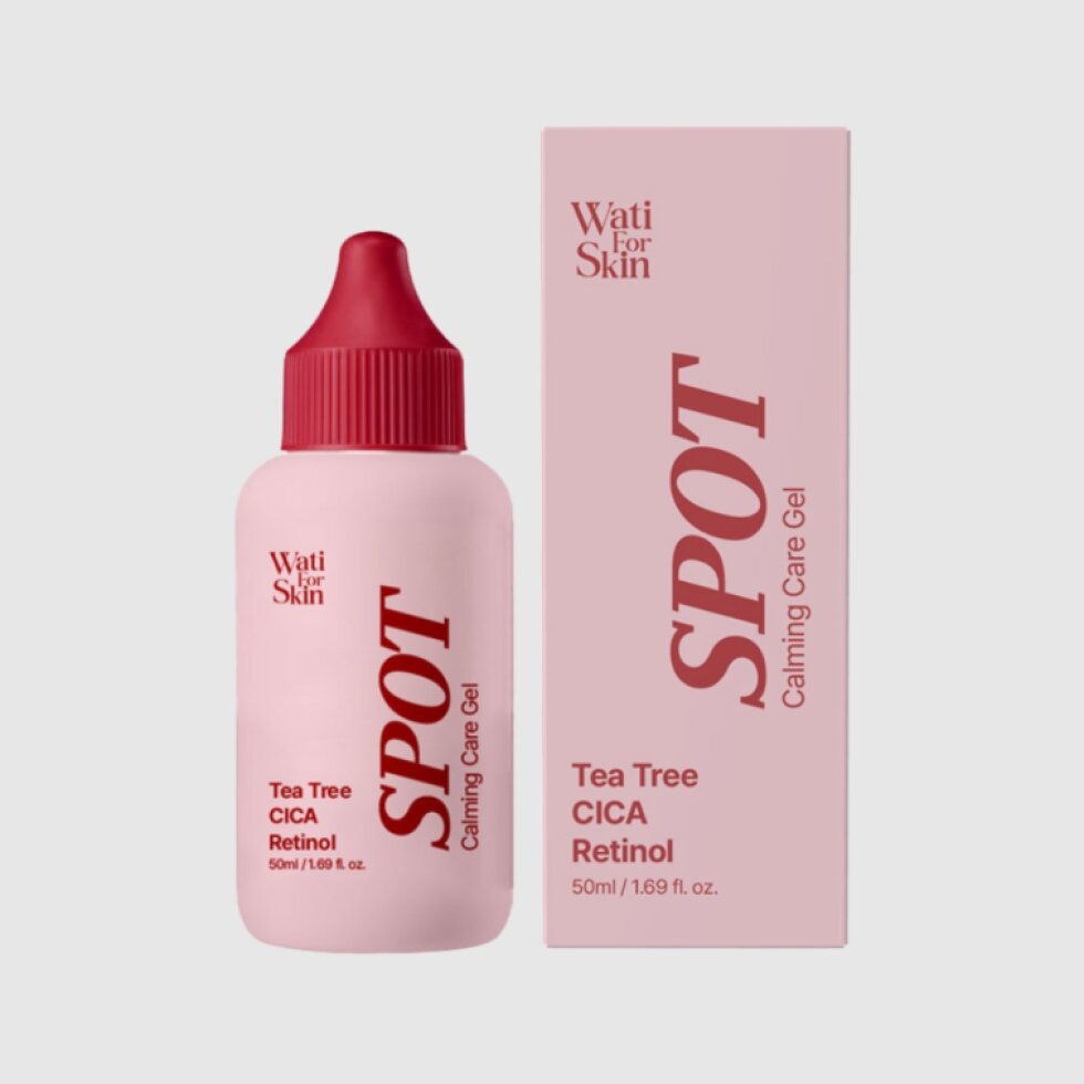 WATI FOR SKIN - Tea Tree CICA Retinol Spot Calming Care Gel - Zklidňující lokální gel - 50 ml