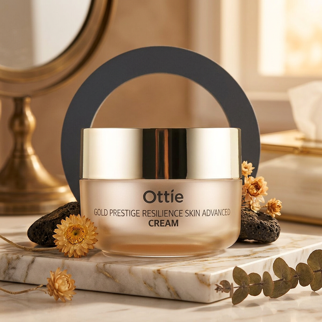 OTTIE - Gold Prestige Resilience Skin Advanced Cream - Revitalizační posilující krém proti stárnutí - 50 ml