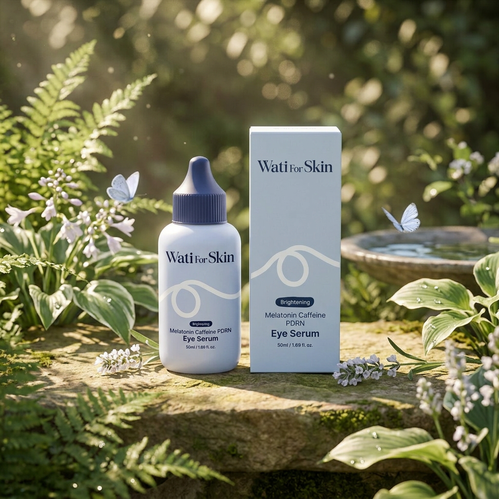 WATI FOR SKIN - Melatonin Caffeine PDRN Eye Serum - Oční sérum zaměřené na redukci otoků, tmavých kruhů a prvních známek stárnutí - 50 ml