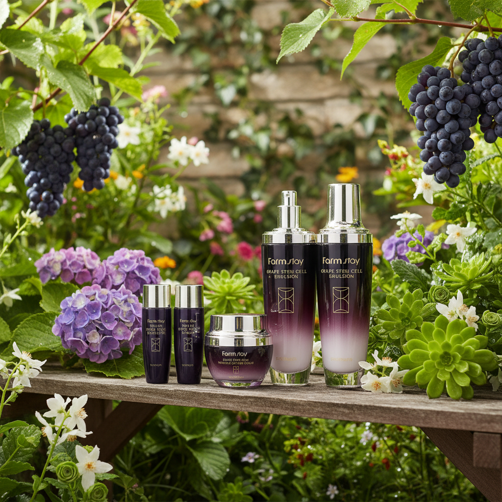 Farm Stay - Grape Stem Cell Skin Care 3 Set - Set produktů s hroznovými kmenovými buňkami