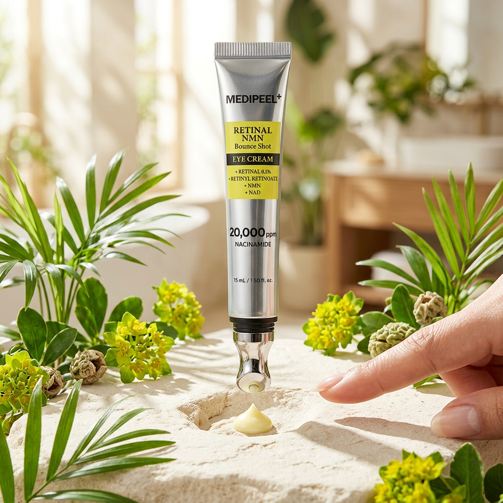 MEDI-PEEL- Retinal NMN Bounce Shot Eye Cream - Oční krém pro pružnost a vyhlazení pleti s retinalem a NMN - 15 ml