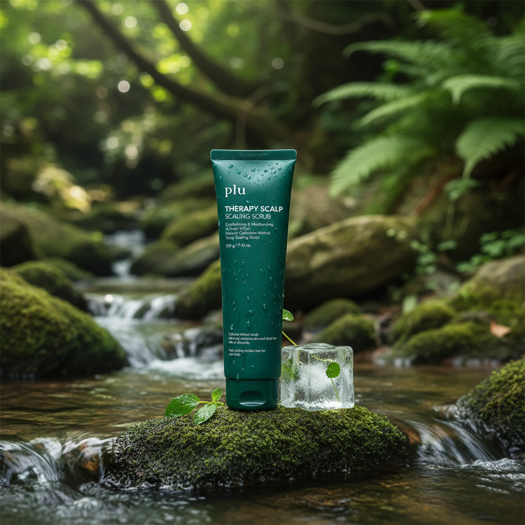 PLU - Exfoliating Scalp Scrub Peppermint - Exfoliační peeling na pokožku hlavy s mátou peprnou - 210 g