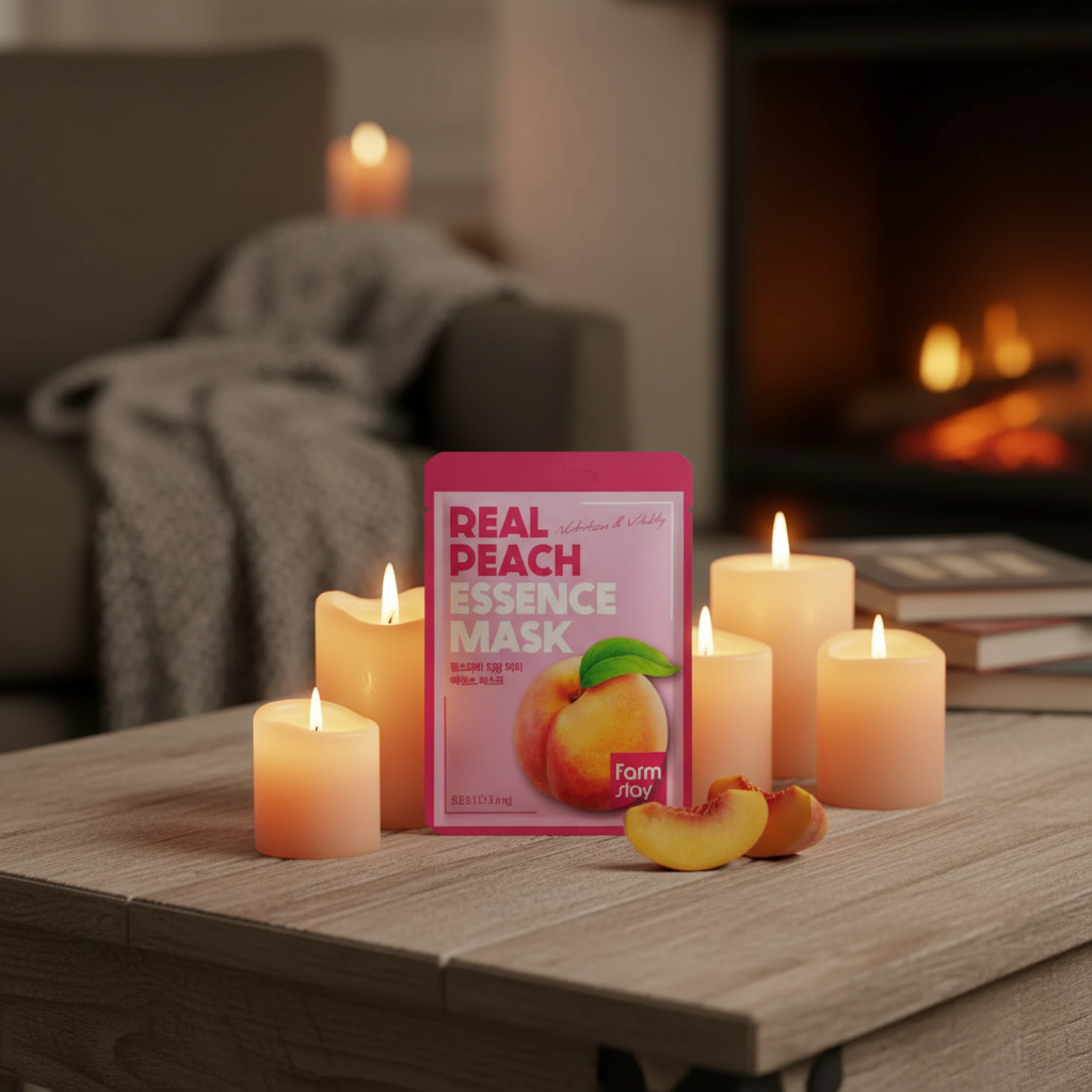 Farm Stay - Real Peach Essence Mask - Revitalizační plátýnková maska broskev 1 ks