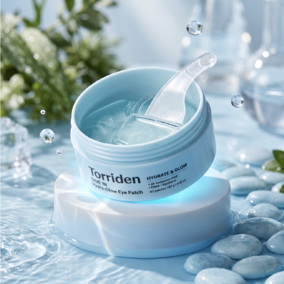 Torriden - DIVE-IN Hydra-Glow Eye Patch - Hydratační a rozjasňující náplasti pod oči s kyselinou hyaluronovou - 60 ks