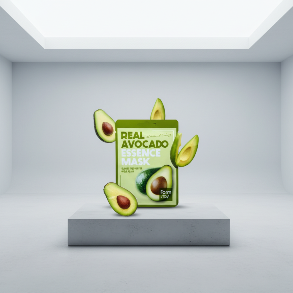 FARM STAY Hydratační a vyživující plátýnková maska s avokádem