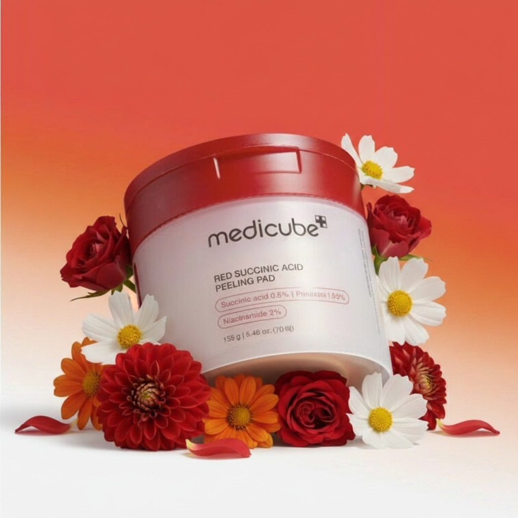 Medicube - Red Succinic Peeling Pad - Červené peelingové tampónky - 70 ks