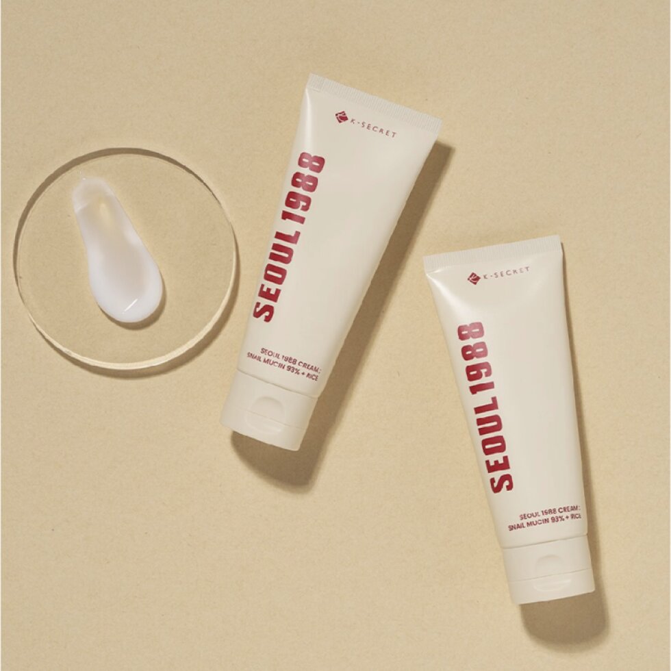 KSECRET - SEOUL 1988 Cream : Snail Mucin 93% + Rice - SEOUL 1988 Krém: 93 % šnečí mucin + rýže - 100 ml