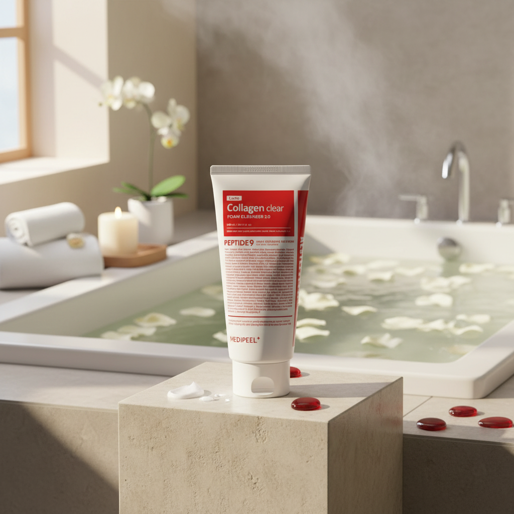 MEDI-PEEL - Red Lacto Collagen Clear Foam Cleanser 2.0 PEPTIDE - Kolagenová mycí pěna s peptidy - 300 ml