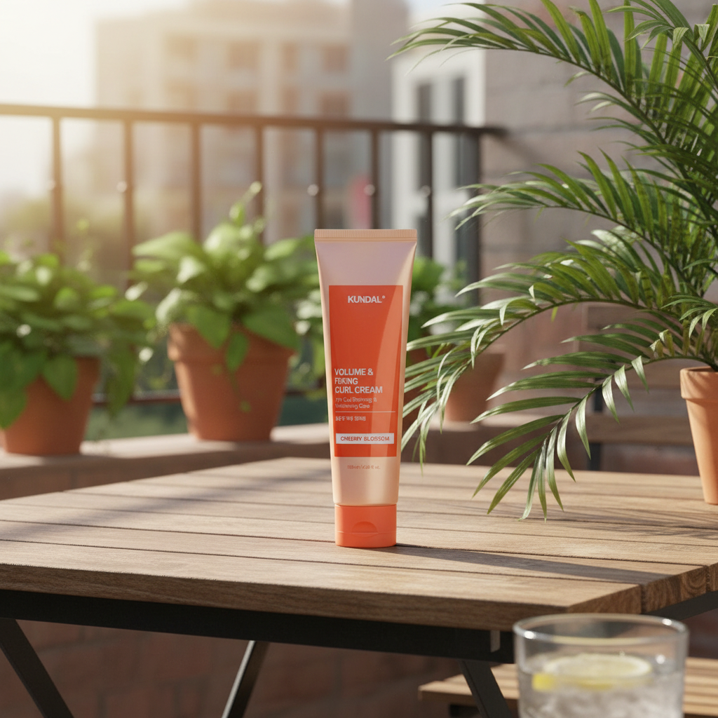 Kundal Volume & Fixing Curl Cream - Přípravek pro dodání objemu a fixaci vln WEDING BOUQUER - 130 ml