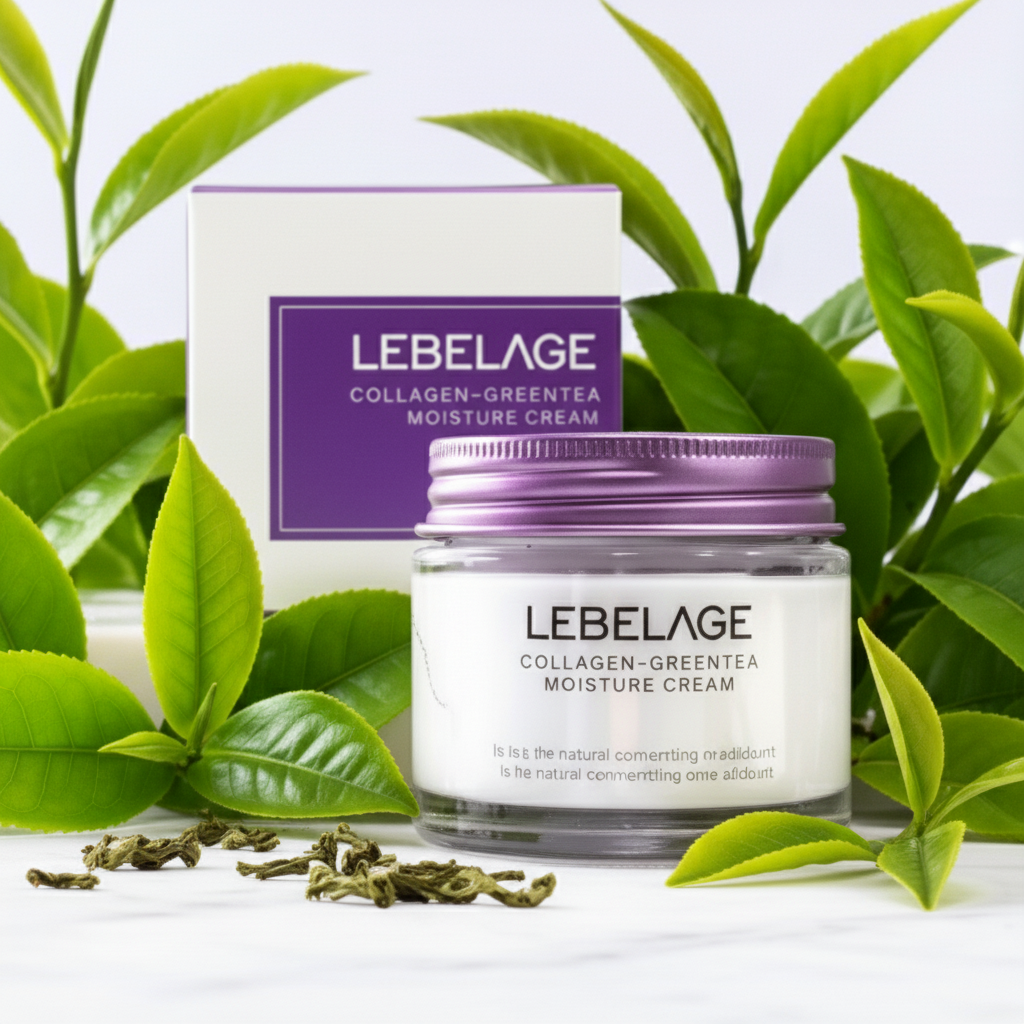 LEBELAGE - Collagen+Green Tea Moisture Cream - Vyživující krém s kolagenem a zeleným čajem - 70 ml