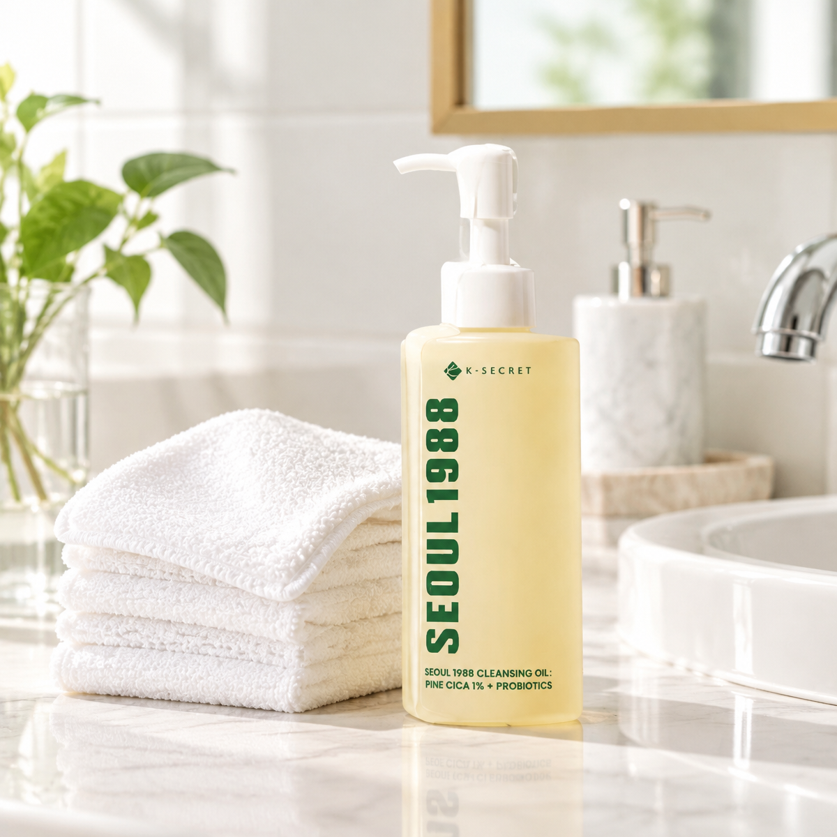 KSECRET - SEOUL 1988 Cleansing Oil : Pine Cica 1% + Probiotics - Čisticí olej borovicová cica 1 % + probiotika - 200 ml