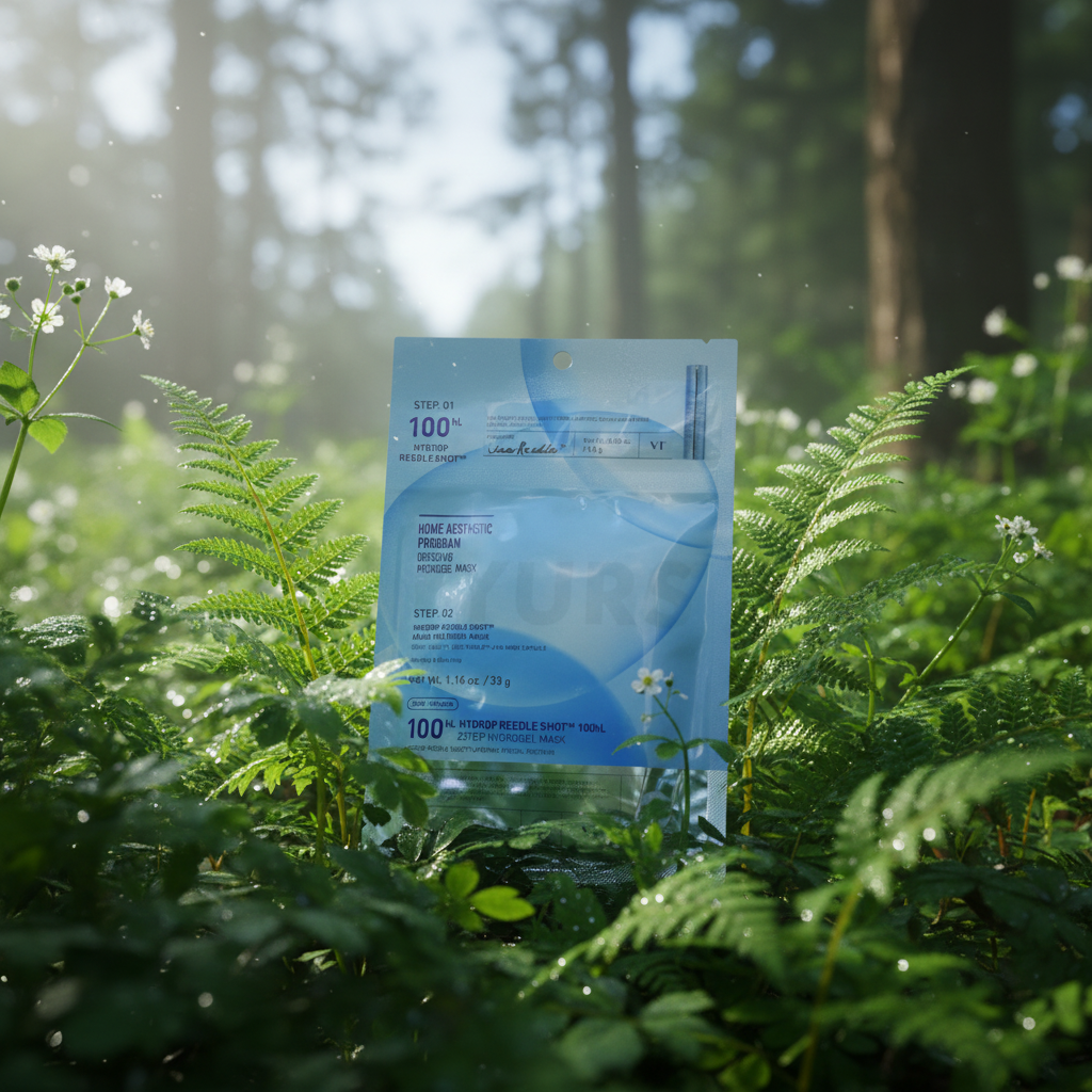 VT - Hydrop Reedle SHOT® 100hL 2Step Hydrogel Mask - Dvoufázová, hydratační maska s mikrojehličkami - 1.5 g + 33 g