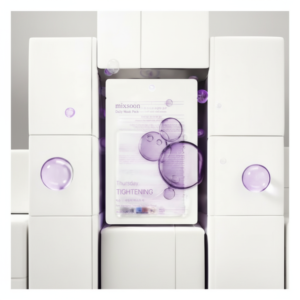 MIXSOON - Daily Mask Pack Thursday Tightening - Plátýnková maska s retinolem a peptidy pro liftingovou péči - 20 ml