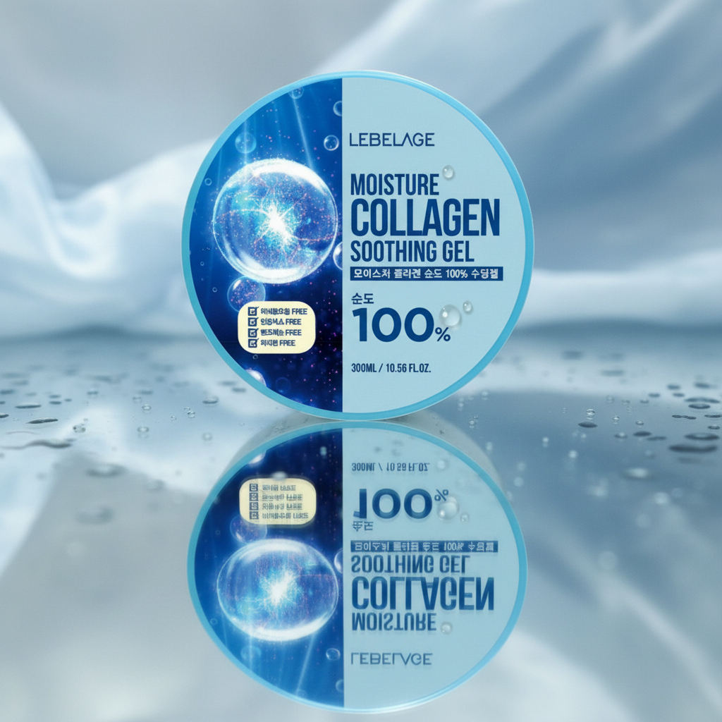 LEBELAGE - Moisture Collagen Purity 100% Soothing Gel - Univerzální osvěžující a zjemňující kolagenový gel - 300 ml