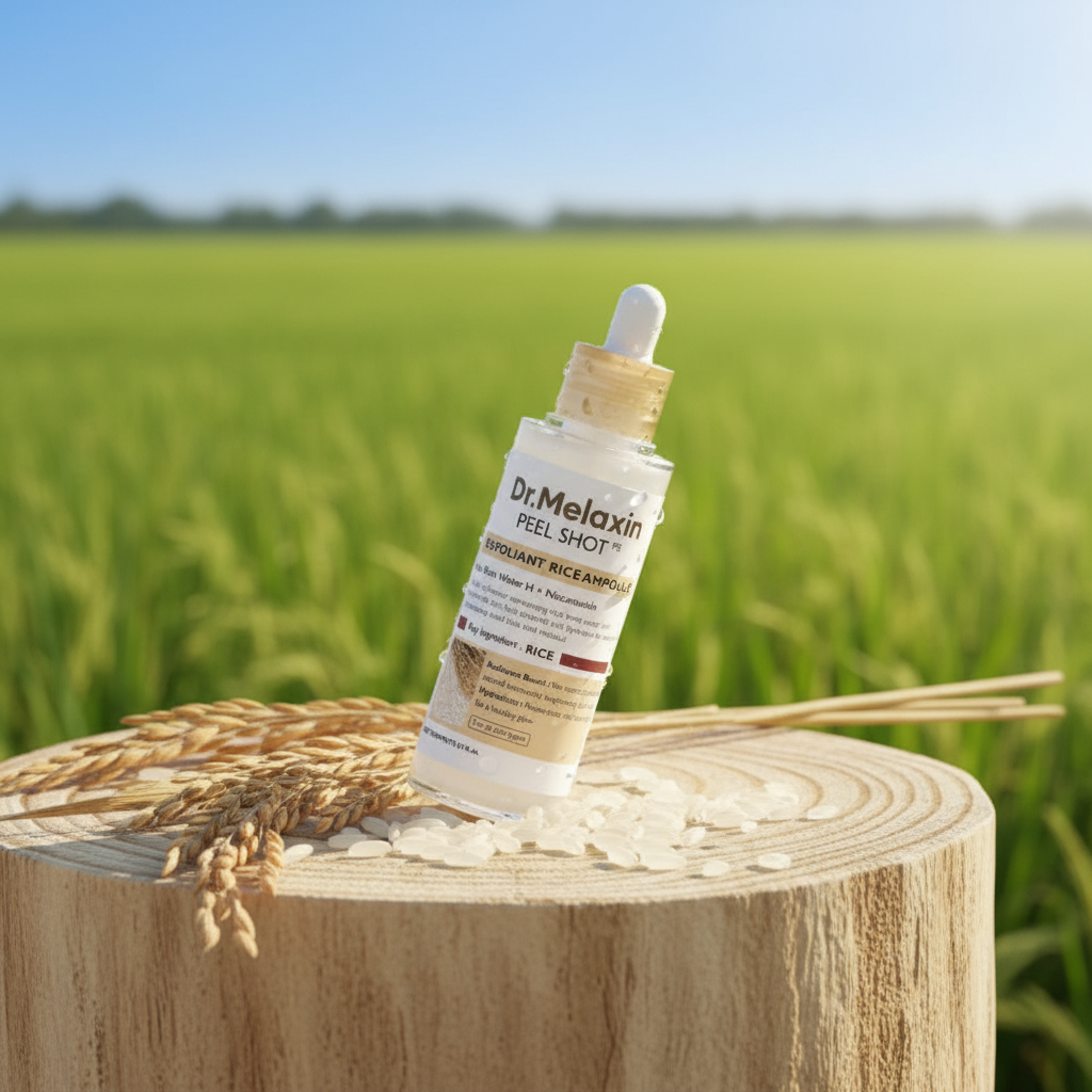 DR.MELAXIN - Peel Shot Rice - Exfoliační ampule s extraktem z bílé rýže - 80 ml