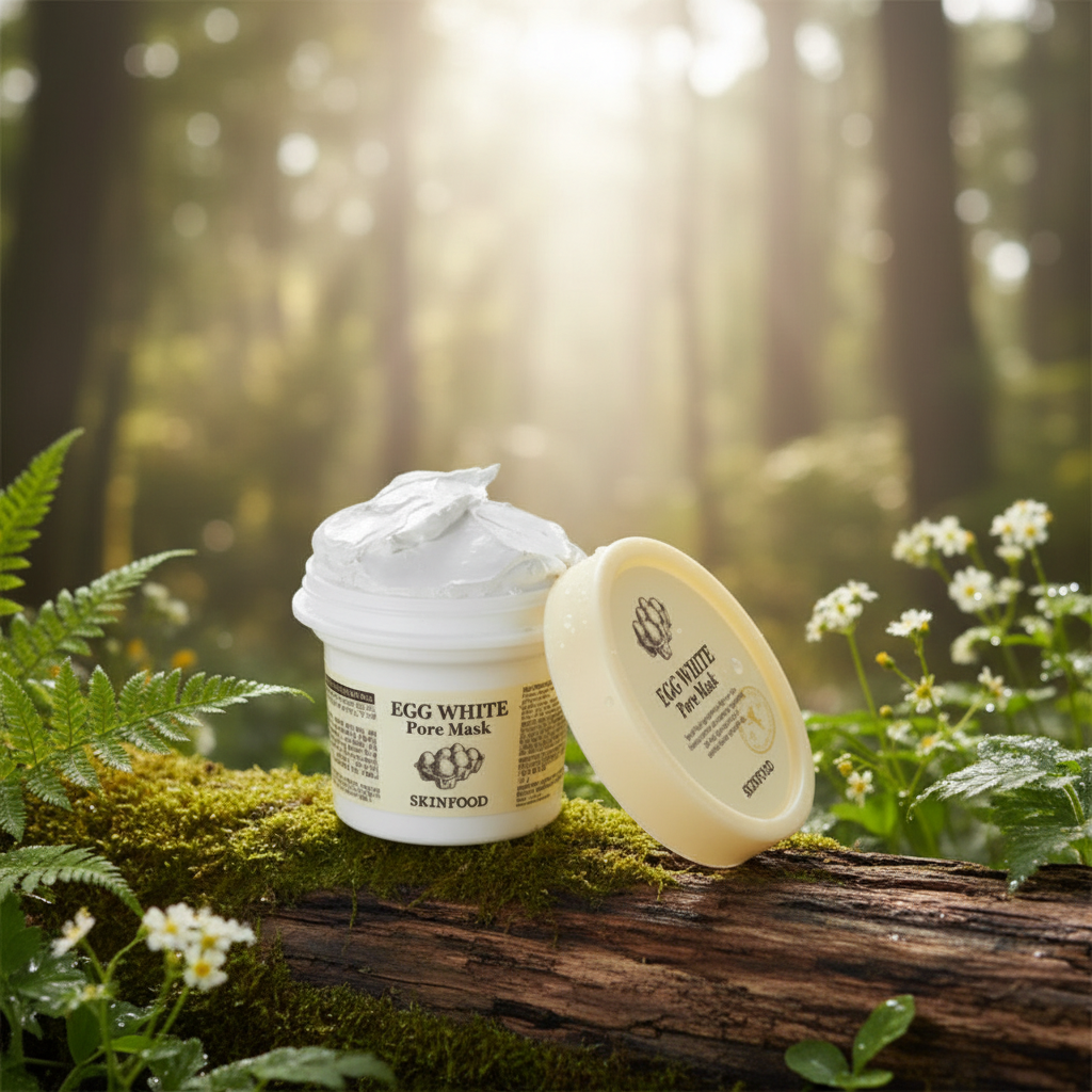 SKINFOOD - Egg White Pore Mask - Čisticí pleťová maska pro redukci pórů - 125 g