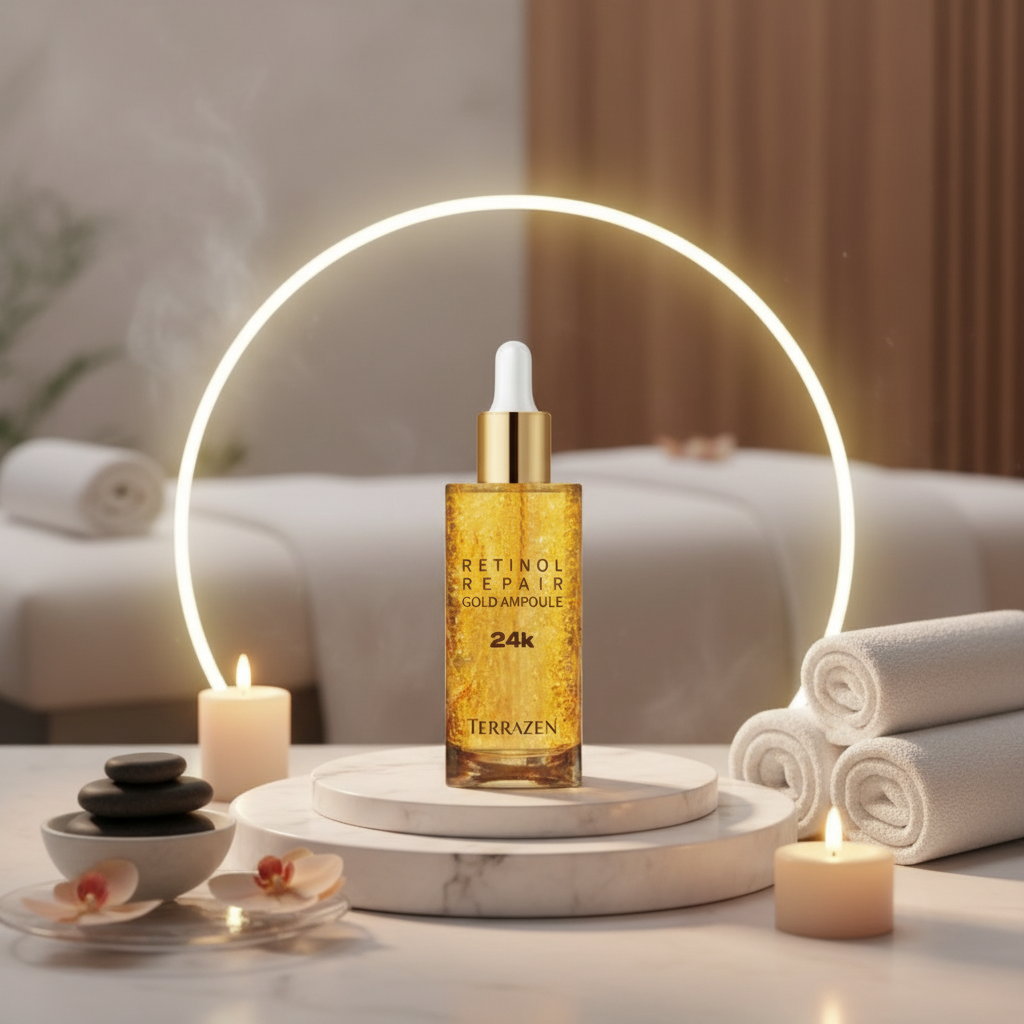 TERAZZEN - Retinol Repair Gold Ampoule - Omlazující sérum s retinolem a zlatem - 50 ml