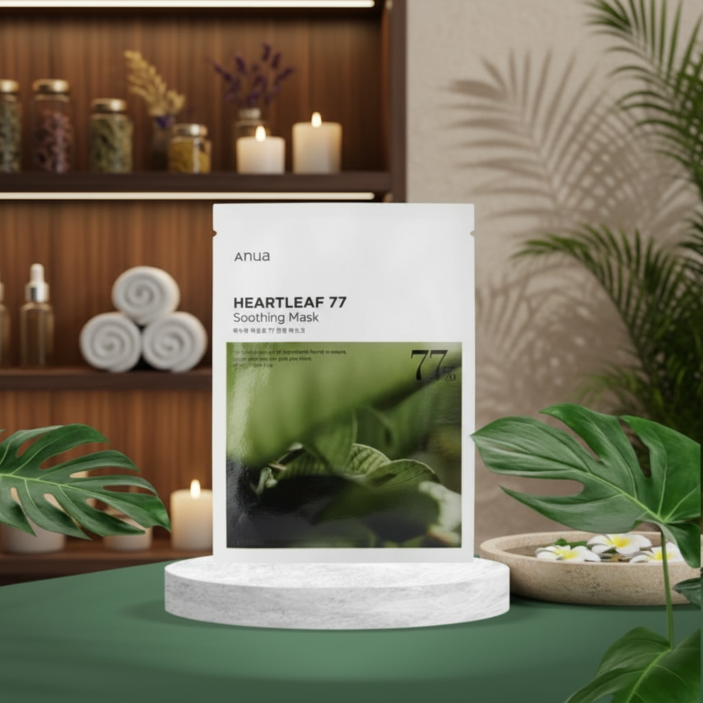 ANUA - Heartleaf 77% Soothing Sheet Mask - Hydratační a zklidňující maska se 77% extraktem z toulně srdčité - 25 ml