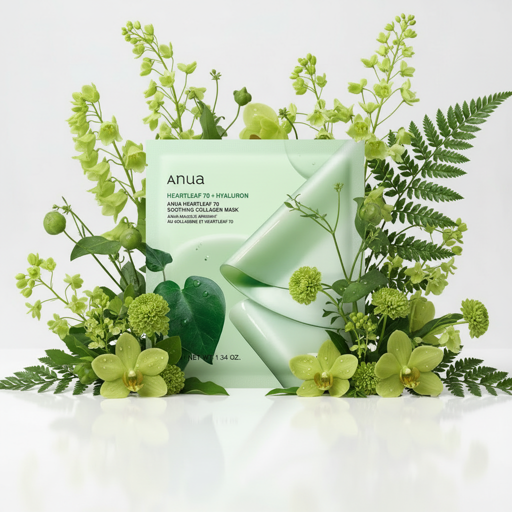 ANUA - Heartleaf 70 Soothing Collagen Mask - Zklidňující hydrogelová maska s kolagenem - 38 g