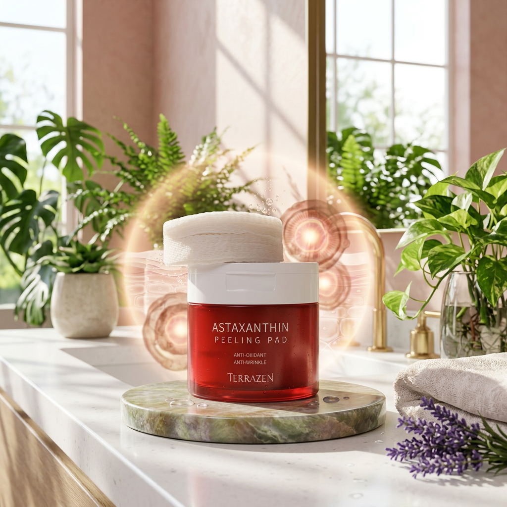 TERRAZEN - Astaxanthin Peeling Pad - Antioxidantní peelingové tampónky s astaxanthinem - 175g