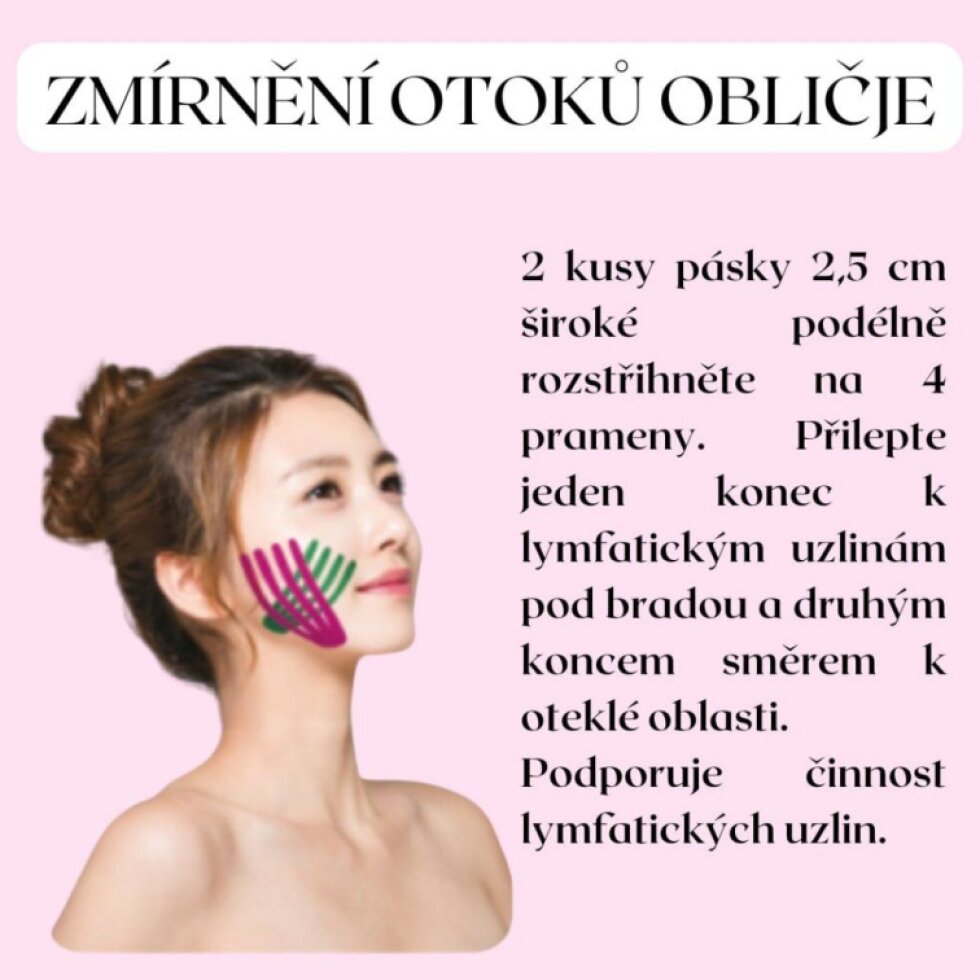 BBTAPE - Face Tape Purple - Liftingové obličejové tejpy - 5 m x 5 cm