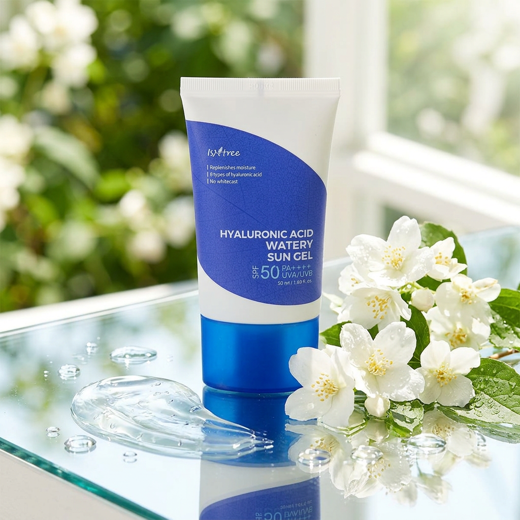 ISNTREE - Hyaluronic Acid Watery Sun Gel SPF 50 PA ++++ - Lehký hydratační gelový krém s SPF 50 PA ++++ 50 ml
