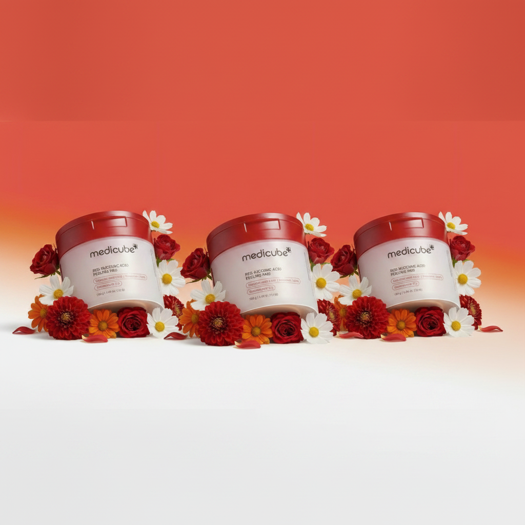 Medicube - Red Succinic Peeling Pad - Červené peelingové tampónky - 70 ks