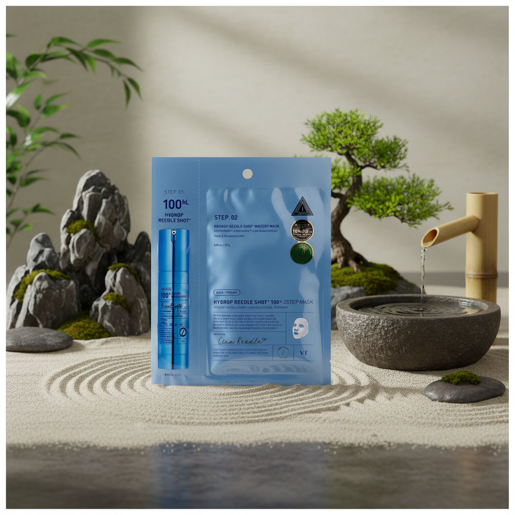 VT - Hydrop Reedle Shot 100hl 2 Step Watery Mask - Hydratační hydrogelová maska - 27 g + 1,5 g