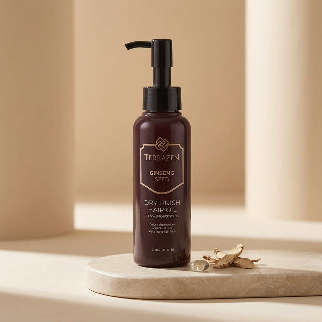 TERRAZEN - Ginseng Deed Dry Finish Hair Oil - Luxusní vlasový olej - 100 ml