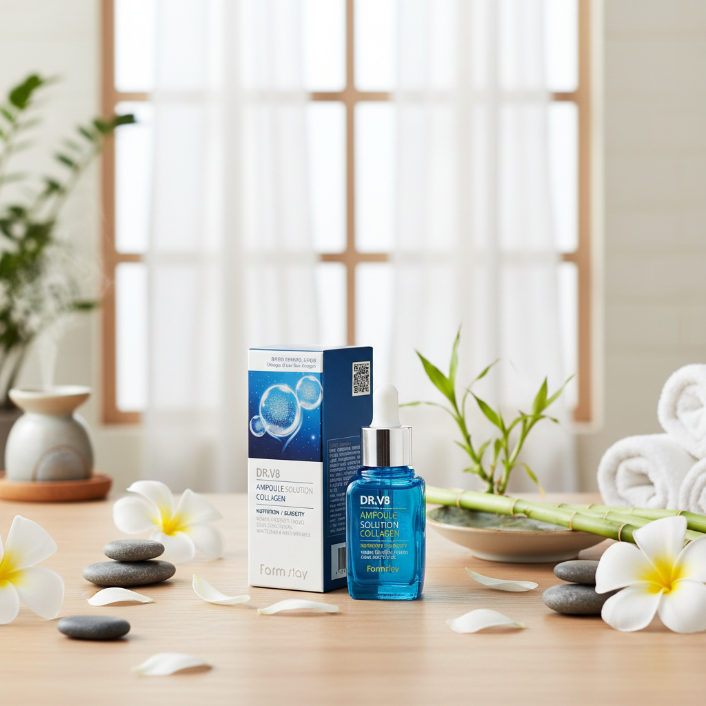 Farm Stay - Dr. V8 Ampoule Solution Collagen - Kolagenová ampule pro všechny typy pleti- 30 ml