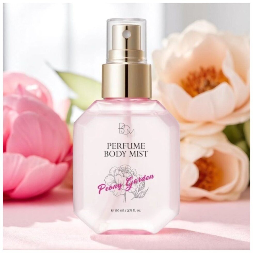 B.O.M. - Peony Garden Perfume Body Mist - Parfemovaný tělový sprej s vůní svěžích pivoněk - 110 ml