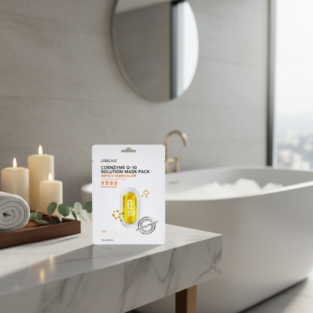 LEBELAGE - Coenzyme Q-10 Solution Mask Pack - Omlazující plátýnková maska - 25 g